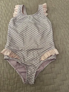 Girls 4t Mermaid Shimmer One Piece Swimsuit By Sweet Pineapple - Picture 1 of 4
