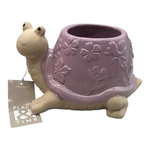 Lavendel Rosa Schnecke Keramik Übertopf Topf Outdoor Frühling Ort & Zeit 4” x 7” - Bild 1 von 11