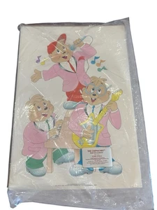 4er Set "The Chipmunks" Wanddeko Bagdasarian Productions 1985 NOS - Bild 1 von 3