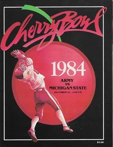 Programa de fútbol americano Cherry Bowl 1984 - Army Black Knights v Michigan State Spartans - Imagen 1 de 1