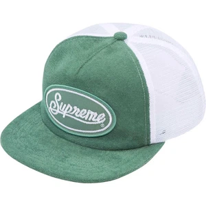 Supreme Terry Mesh Back 5 Panel Hat Green SnapBack / Ship Same Day - Picture 1 of 2