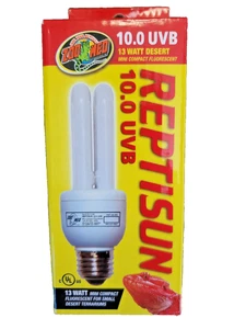 Zoo Med ReptiSun 10.0 UVB Mini Compact Fluorescent 13 Watt bulb - Picture 1 of 4