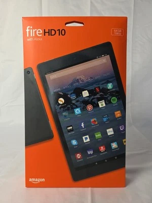 Amazon Fire HD 10 Tablet with Alexa, 10.1" 1080p, 64 GB, 7th GEN-Black - Image 1 of 3