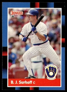 1988 Donruss B.J. Surhoff Milwaukee Brewers #172 - Picture 1 of 2