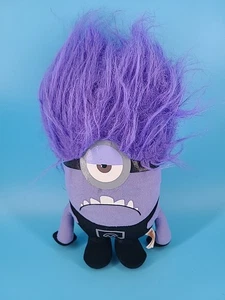 Despicable Me 2 Evil Minion Purple Plush 11" Toy Factory 2013 Cyclops One-Eye - Picture 1 of 7