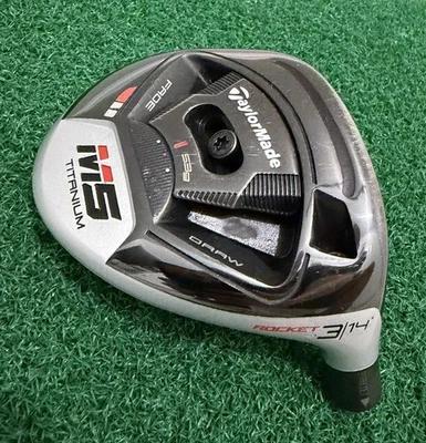 TaylorMade M5 Titanium Rocket 14 Degree 3 Fairway Wood HEAD ONLY - Image 1 of 4