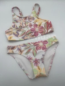 Roxy Girls Two Piece Tropical Swimsuit Set Sz 7 - Picture 1 of 6