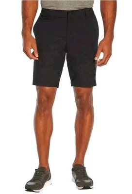 Pantalones cortos Banana Republic cómodos de frente plano para hombre, negros, 36 Foto 1 de 4