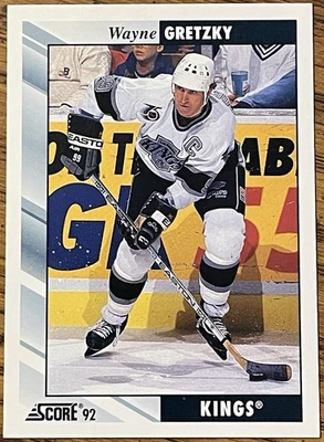 Wayne Gretzky 1992-93 SCORE Card #1 Los Angeles Kings NHL HOF Free Shipping - Image 1 of 3
