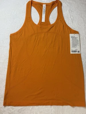 Camiseta sin mangas Lululemon Swiftly Tech Racerback para mujer 2,0 naranja talla 12 nueva con etiquetas lista $58 Foto 1 de 4