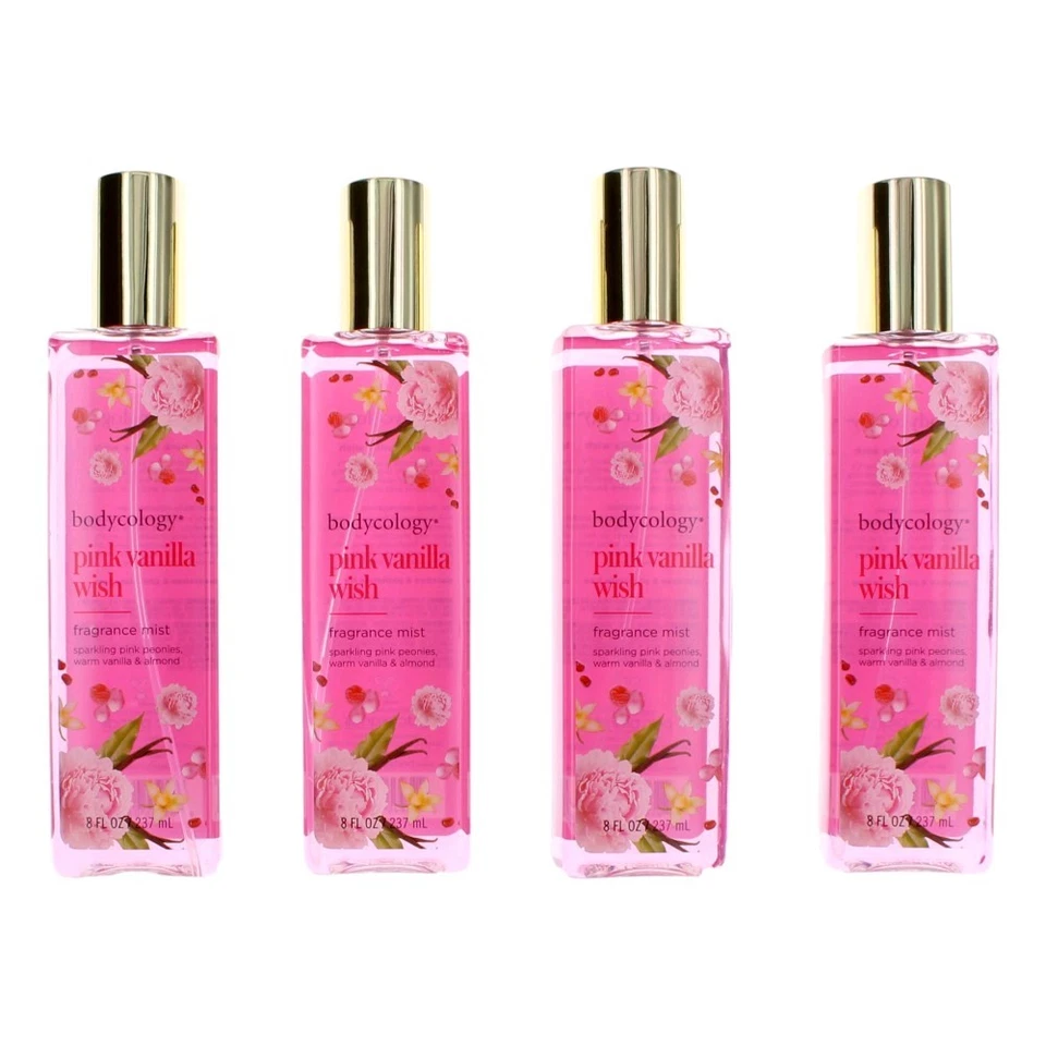 Pink Vanilla Wish by Bodycology, 4 Pack 8 oz Fragrance Mist for Women - Image 1 of 1