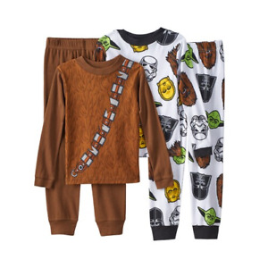 Disney Star Wars Chewbacca 4 pc pajama set for boys new  size 6