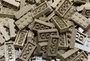 80 X New LEGO Mx Buff Modulex, Brick 2 x 4 (M on studs) PN Mx1142M - Bild 1 von 1