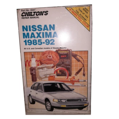 Manual de reparación Chilton #8307 1985-1992 Nissan Máxima Foto 1 de 4