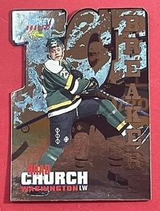 1995-96 Classic Draft Ice Breakers Die Cut SP Brad Chruch 272/495 BK15 Capitals - Picture 1 of 3