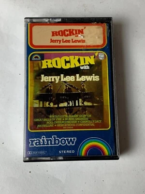 Jerry Lee Lewis Rockin' With Cassette Tape Rainbow Stereo Made/Printed Australia - Image 1 of 4