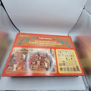 Vintage 1978 realife Miniatures easy-to-assemble wood country store accessories - Picture 1 of 9