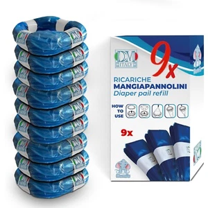 9 x ricarica mangiapannolini compatibile con Tommee Tippee e tutti i tipi - Foto 1 di 6