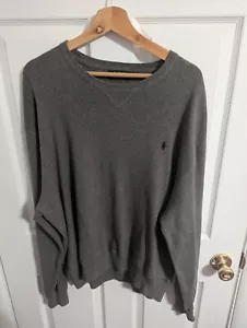 Polo Ralph Lauren Herren XXL Pullover Grau Langarm Pulli Rundhals 2XL - Bild 1 von 4