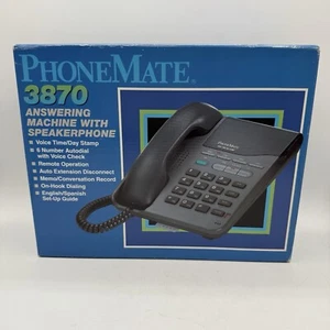 PhoneMate 3870 Answering Machine With Speaker Phone Vintage New Open Box - Zdjęcie 1 z 11