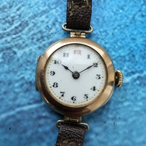 Vintage 9k Solid Gold Rolex Hand-Winding Watch Spares or Repair 9ct - Picture 1 of 6