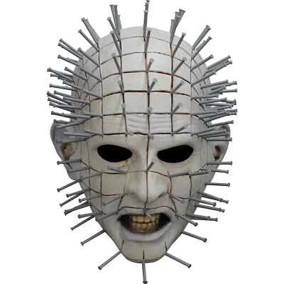 Ghoulish Productions Pinhead Adult Latex Face Mask Realistic Demon Halloween - Image 1 of 4