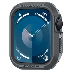For Apple Watch SE3 / 9 / 8 / 7 (45mm) Case | Spigen [Rugged Armor] Cover Case - Picture 1 of 26