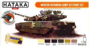 Hataka Hobby Paints MODERN UKRAINIAN ARMY AFVs Orange Line Lacquer Paint Set - Picture 1 of 2