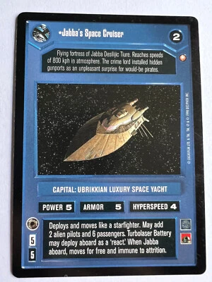 Star Wars CCG Special Edition Jabba's Space Cruiser SWCCG SE LP/NM - Image 1 of 2