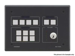 Kramer RC-74DL(W) 12-Button Master Room Controller with Digital Volume/White - Picture 1 of 2