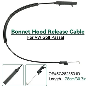 RHD BONNET RELEASE LID LOCK CABLE 5G2823531D FOR VW GOLF 2013-2018 PASSAT 15-18 - Picture 1 of 7