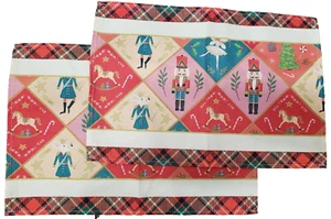 Set 2 Tovagliette Stesso Tessuto Sottile (12"x18") TEMA SCHIACCIANOCI NATALE, TU - Foto 1 di 17