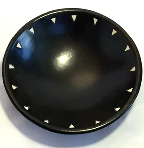 CUENCO DE CERÁMICA CON INCRUSTACIONES DE INDONESIA VINTAGE 8" ARCILLA MARRÓN BLANCO CASA AMBIENTE - Imagen 1 de 17