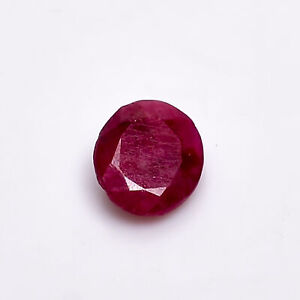 Natural Pink Ruby Oval Cut Stone Drilled Loose Gemstone 2 Ct. 8X7X3 mm A-24523