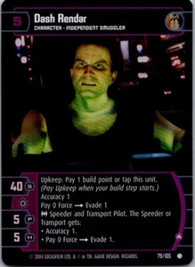 Star Wars TCG WOTC Rogues & Scoundrels Dash Rendar (A) FOIL 79/105 - Bild 1 von 1