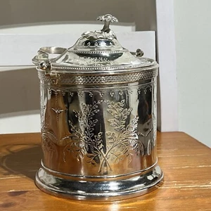 ANTIQUE JAMES DEAKIN & SONS J.D. & S Co EP SILVER Pot 9496 - Picture 1 of 10