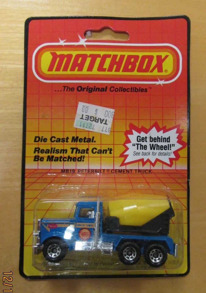 Vintage Matchbox MB19 Peterbilt Cement Truck Blue - NIOP - Image 1 of 1