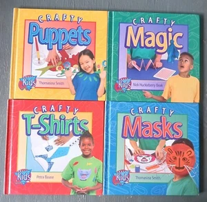 Crafty Kids. 4 Books. Masks, T-Shirts, Magic & Puppets. 1996-1997 - Picture 1 of 7