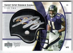 2004 Sweet Spot #263 Devard Darling Ravens Helmet Rookie Auto #/699 - Picture 1 of 2