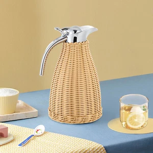 Edelstahl Kaffee Thermoskanne Doppelwandig Vakuum Isoliert Kanne Thermoskanne - Bild 1 von 24