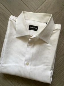 Camicia Giorgio Armani Black Label taglia UK 17 EU43 - ottime condizioni - Foto 1 di 12