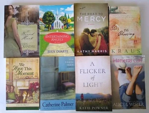 x8 Book Lot Love Inspiration Romance Christian Crandall Duarte Harris Krause - Picture 1 of 2