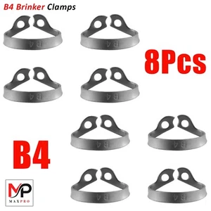 8 PCS Dental Rubber Dam Clamps B4 Brinker Anterior Endodontic Surgical - Picture 1 of 3