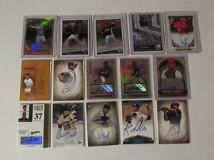 Baseball  Card Lot of 167 cards.   All Signature - Auto cards.  All pictured. - Picture 1 of 11