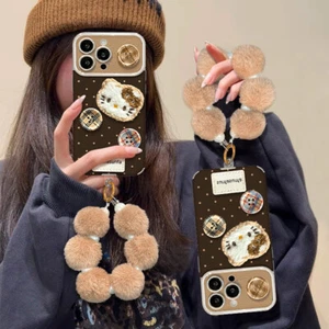 Cute Cat Phone Case for iPhone 16 15 14 13 12 11 8 7 XR XS Pro Max w/Lanyard New - Picture 1 of 9