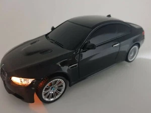 Official Licensed - BMW M3 Radio Remote Control Car Black LED LiGHTS 1/24 Scale - Picture 1 of 9