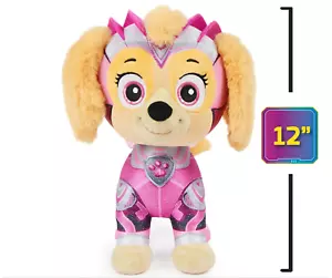 2023 Paw Patrol Mighty Movie Skye 12” Premium Plush Figure Stuffed Animal Toy - Picture 1 of 8