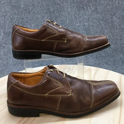 Sandro Moscoloni Oxford Masculino 9.5D Marrom Amêndoa Biqueira com Cadarço Casual Conforto Couro - Imagem 1 de 4