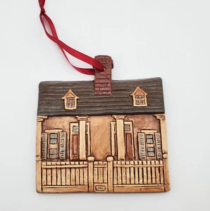 1987 New Orleans Preservation Resource Center Handmade Ceramic House Ornament - Picture 1 of 9