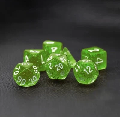 Gelatinous Cube D&D Dice Set - Dungeons and Dragons - Image 1 of 4